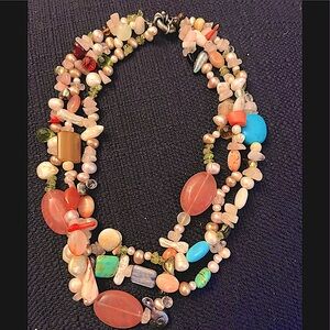 Unique stone necklace